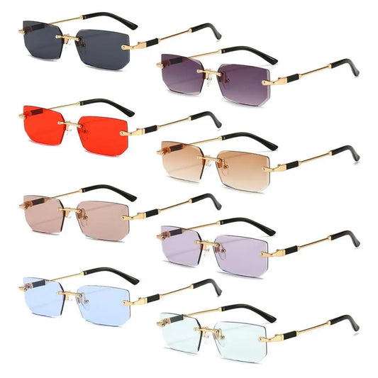 Rimless Rectangle Sunglasses