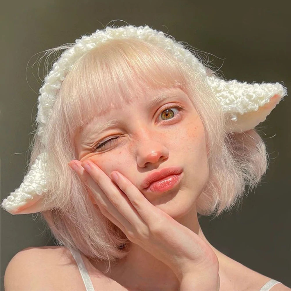 Cute Plush Sheep Ears Headband